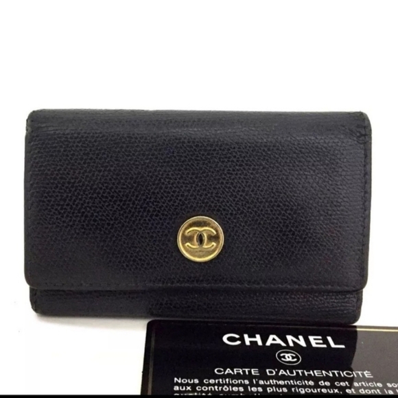 CHANEL BLACK KEY WALLET - Picture 1 of 9